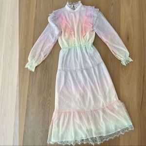 Olivia Rubin Sienna ombré lace dress, UK size 10, US size 6